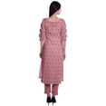 thumbnail image 2 of Moomaya Womens 2-Piece Cotton Printed Kurta With Pants Indian Ethnic Suit Dress, 2 of 7