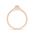 thumbnail image 2 of ANGARA Natural Pear-Shaped Diamond Halo Engagement Ring in 14K Rose Gold for Women (Size-5x3mm| Color-H| Clarity-SI2) | April Birthstone, Anniversary, Jewelry Gift for Women | Natural Diamond Ring, 2 of 9