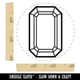 thumbnail image 2 of Octagon Gem Cut Diamond Jewelry Self-Inking Rubber Stamp Ink Stamper - Green Ink - Small 3/4 Inch, 2 of 7