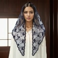 thumbnail image 4 of Misright Lacy Veil Spanish Head Covering for Catholic Chapel Bridal Wedding Dress Veil, 4 of 12