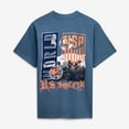 thumbnail image 3 of Unisex  Uscape Apparel  Blue Host City U.S. Soccer x Los Angeles 2026 Graffiti Vintage T-Shirt, 3 of 5