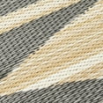 thumbnail image 5 of Fab Habitat Geometric Neutral Tribal Outdoor Rug - Waterproof, Fade Resistant, Crease-Free, Reversible - Premium Recycled Plastic - Patio Porch Balcony Deck - Cairo NaturalBlack - 8x10 ft, 5 of 8