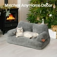 thumbnail image 3 of Washable Pet Bed for Cats & Small Dogs, Fluffy  Couch with Non-Slip Bottom (, 26.0" L X 19.0"  X 13.0" Th) dog bed, 3 of 8