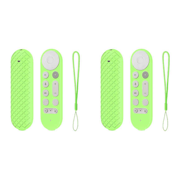 Peggybuy Silicone Remote Controller Case for Google TV Streamer 4K (luminous green)