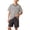 Gray, variant on Boys' Pajama Sets Short Sleeve, Knitted Summer 2 Piece Stripe Boys' Sleepwear Blue Size 12-13 T