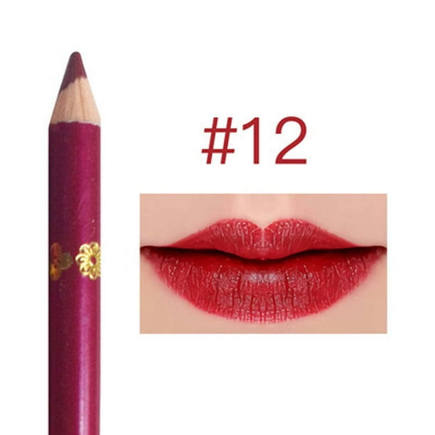 Ganfancp Maquillaje de Mujer Lip Pencil Matte Velvet Lip Liner Pen Ofertas Del Día 1X Perfilador de Labios