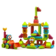 Contixo Bristle Building Blocks for Toddlers and Kids, Educational Sensory 3D STEM Building Toys, 144-Piece Set