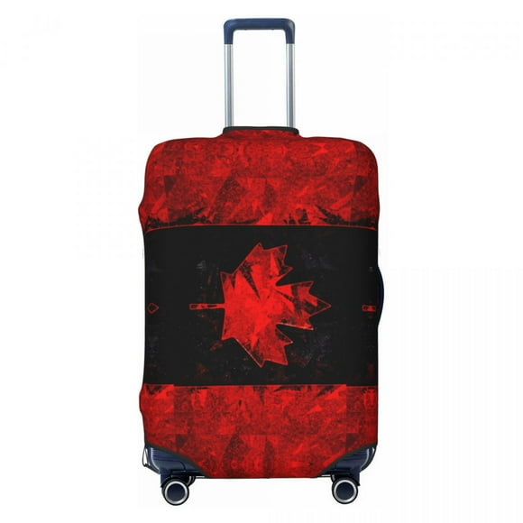 Custom Canada Maple Leaf Canadian Flag Luggage Cover Funny Suitcase Protector Covers Suit For 18-32 inch