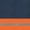Navy with Orange Visibility Trim, variant on Red Kap® Men's Long Sleeve Enhanced Visibility Shirt