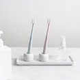 thumbnail image 2 of Mini portacepillos de dientes de cerámica para parejas, portacepillos de dientes para baño hecho a mano, portacabezales de cepillo de dientes eléctrico y portabolígrafos de oficina, juego, 2 of 5