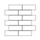 thumbnail image 1 of Azulejos de pared para baño adhesivos 3D de 10 piezas, más gruesos, adhesivos para salpicadero de cocina, versión más adhesiva, 30 x 30 x 0,25 cm, color blanco con junta negra, 1 of 5