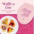 thumbnail image 5 of Paris Hilton That's Hot Heart Waffle Maker, Nonstick 6" Plates, Pink, 5 of 9