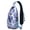 Chic Bohemian S, variant on Exotic Paisley Artwork Sling Bag – Vintage Bohemian Floral Crossbody Backpack, Lightweight Travel Daypack with Adjustable Strap & Multi-Pocket Design