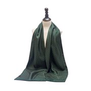 Geometric Pattern Long Silk Scarf