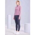 thumbnail image 5 of Womens Full Zip Running Track Jacket Workout Slim Fit Yoga with Thumb Holes Lilac XL, 5 of 7