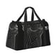 thumbnail image 2 of Fotbe Geometric Lines Dog Art Bolsa de Viaje con Estampado, Bolsa de Fin de Semana para Mujer con Compartimento para Zapatos, Bolsa de Gimnasio con Bolsillo Húmedo, 2 of 7