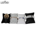 thumbnail image 3 of Wholesale Superior Velvet Small Bracelet Display Pillow Ankle Holder Watch Organizer Jewelry Display Stand Free Shipping Grey Velvet, 3 of 6
