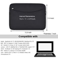 thumbnail image 7 of ASTRAEA 16 inch Laptop Sleeve Case, Shockproof Protective Notebook Cover Briefcase, Carrying Computer Bag with Accessory Pocket for 15" 16" MacBook, HP, Dell, Lenovo, Acer, Black, 7 of 7