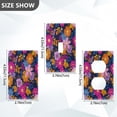 thumbnail image 2 of Light Switch Cover Switch Plate Outlet Cover Plug Cover for Electrical Unused Outlet Cover Vividly Colored Flowers, 2 of 6