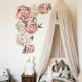 thumbnail image 3 of Adhesivo de pared de flores, autoadhesivo, extraíble, de , , calcomanía de pared Floral, murales artísticos para cocina, sofá, Fondo, Rosa Sunnimix Flores pegatinas de pared, 3 of 7
