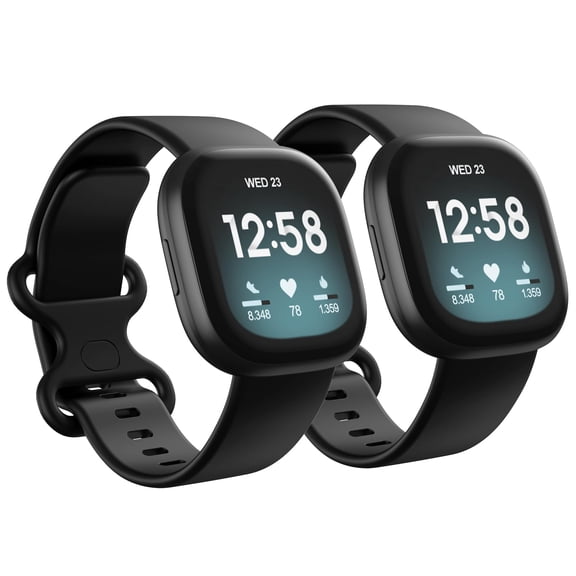 Pack de 2 correas impermeables compatibles con Fitbit Versa 3/4 y Sense