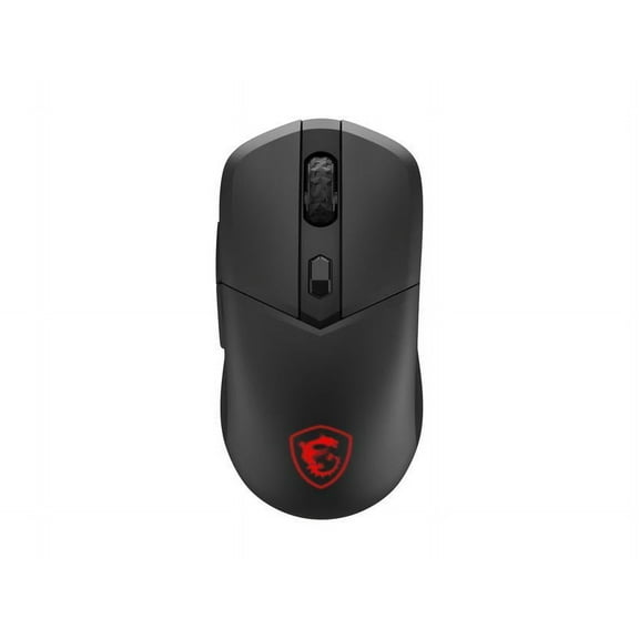 MSI Versa 300 Gaming Mouse - Optical - Cable/Wireless - Bluetooth/Radio Frequency - 2.40 GHz - Rechargeable - Black - USB 2.0 - 8000 dpi - 6 Button(s) - Symmetrical