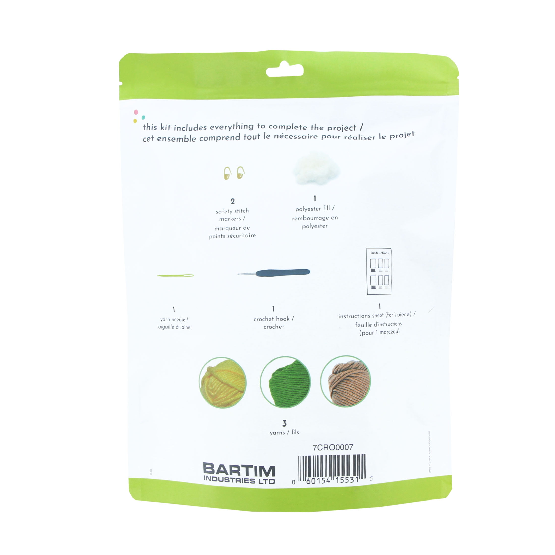 UNIQUE CREATIV CRAFT Crochet Kit – Cactus, 1 pc, Age 8+, Intermediate, 14×13×14 cm, CROCHET KIT CATUS