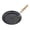 frying pan, variant on Portable Outdoor Fry Pan 12 Inch Grill Plate with Drain Holes, Nonstick Iron Body Foldable Wooden Handle Gear