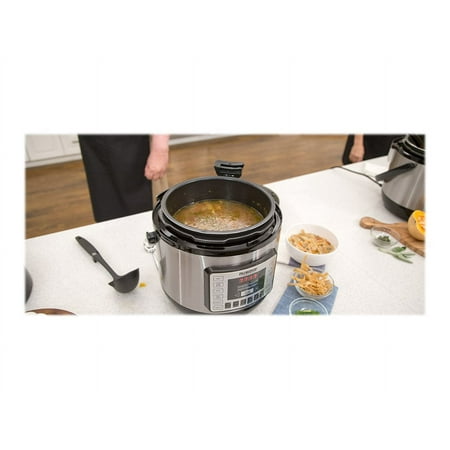 NuWave - Nutri-Pot 6qt Digital Pressure Cooker - Black/stainless