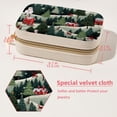 thumbnail image 5 of Christmas Velvet Portable Travel Organizer with Removable Compartment - Gift with Bracelet Holder, Jewelry Box, and Jewelry Organizer, 5 of 7