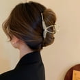 thumbnail image 4 of Pinzas para el cabello con garra de flor de metal lindas y grandes, accesorios para el cabello de moda de sujeción fuerte para mujeres y niñas Estilo: estilo 4;, 4 of 5
