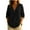 Black, variant on Yuzhih Long Sleeve Cotton Linen Tops for Women Loose Fit V Neck Button Henley Shirts Solid Fall Tee Shirts for Women