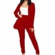 thumbnail image 2 of Conjuntos de Camisas Para Mujer Traje de Negocios Trajes de 2 Piezas Abrigos de Manga Larga Tops Conjuntos de Pantalones Largos Sólidos Odeerbi  ODB127621, 2 of 9
