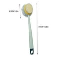 thumbnail image 4 of Long Handle Bath Brush And Back Scrubber 2 In 1 Exfoliating Shower Brush For Deep Cleansing And Smooth Skin With Ergonomic Design, 4 of 7