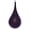 Plum, variant on Vickerman 4" Plum Wood Grain Teardrop Ornament, Pack of 2