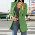 thumbnail image 2 of Women's Long Sleeve Suit Jacket Open Front Lapel Collar Work Blazers Business Casual Lightweight Spring Summer Cardigan Suits, 2 of 4