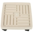 thumbnail image 4 of FELTECHELECTR  Flower Pot Tray Rolling Plant Stands with Wheels Small Caster Plants White, 4 of 8