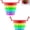 2pcs, variant on Expandable Kitchen Sink Strainer, Adjustable Over-Sink Colander with Rainbow Basket, Foldable Multi-Color Fruit Vegetable Pasta Drainer for Home Kitchen