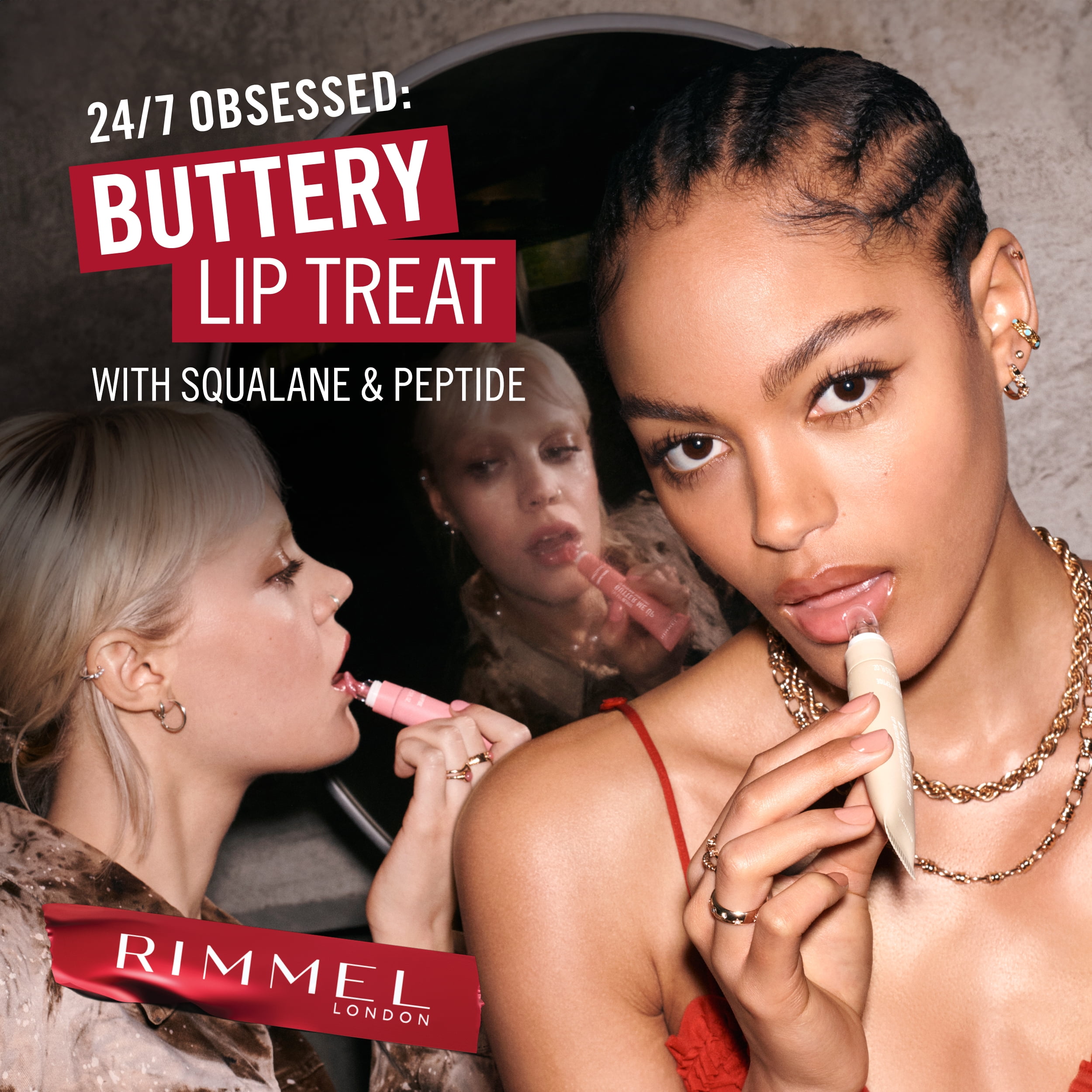 RIMMEL Oh My Gloss! Butter Me Up, 003 Mellow Mocha, 0.5 fl oz