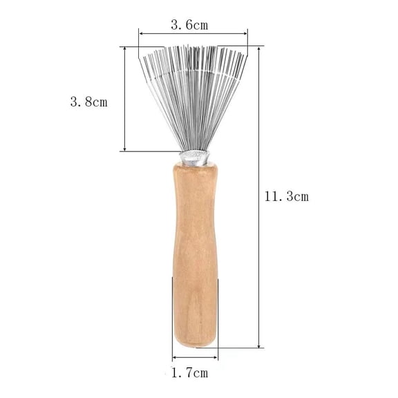 Vruelia Hair Brush Cleaner Comb Hair Remover Comb Cleaning Rake Hair Brush Metal Wire Hairbrush Cleaning Tool for Home and Salon Use