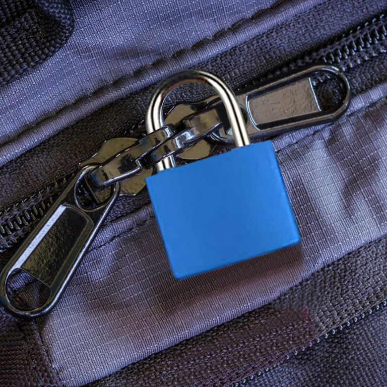 Luggage Locks with Keys Suitcase Locks Mini Metal Keyed Padlocks for  Backpack Boxes Laptop Bag School Gym Locker 23mm (Dark Blue, Red, Green,  Yellow,4