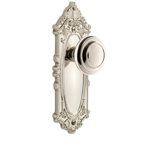 Grandeur 807895 Grande Victorian Solid Brass Rose Dummy Knob Set - Brass