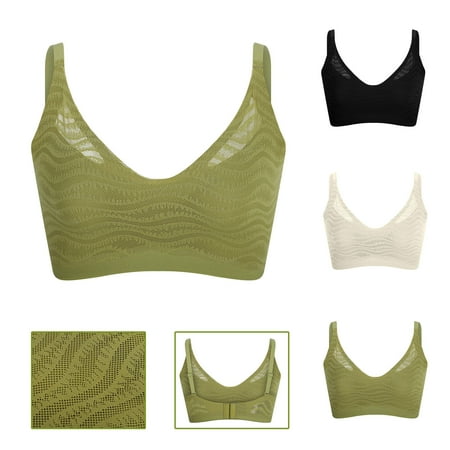 Fashion Saving Nexjvus Nursing Bras Seamless Adjustable Wirefree Bra Size M-XXL