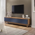 thumbnail image 1 of Mueble TV 85" Kappesberg 218cm con 3 Puertas Canela/Azul, 1 of 9