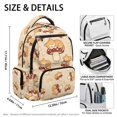 thumbnail image 7 of Aplkyhs Backpack for Age 9-18 Sweet Plaid 17 Inch School Bag Large Capacity Breathable Bookbag for Girls Teens Mushroom Cat, 7 of 7