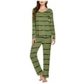 thumbnail image 2 of yievot Womens Pajama Sets Long Sleeve Shirt and Pants Soft Pajama Sets 2 Piece Sleepwear Loungewear, 2 of 5