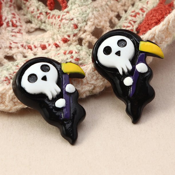 Pendientes colgantes con forma de calabaza de Halloween para mujeres y niñas