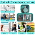 thumbnail image 6 of DODAMOUR Clear Makeup Bag Set of 2, TSA Approved Waterproof Travel Cosmetic Bag, PVC Nylon Portable Makeup Organizer Bags for Women (Green), 6 of 6