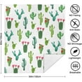 thumbnail image 5 of Cactus Flower Sherpa Throw Blankets Camping Blanket Cozy Bed Decorations Gift Blanket 50x60 Inch with 2 Pillowcase for Cactus Lovers, 5 of 6