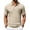 Khaki, variant on GrmtClth Men's Polo Shirt with Chest Pocket Short Sleeve Solid Color Business Casual Regular Fit Classic Work Tops 2026 Black 2XL